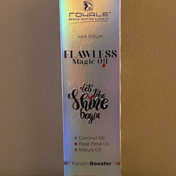 ROYALE HAIR SERUM FLAWLESS MAGIC OIL- COCONUT & ROSE PETAL & MARULA OILS-KERATIN - Picture 2 of 5